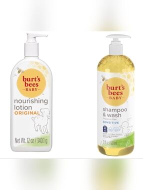 Burt's Bees Baby Lotion & Shampoo Set